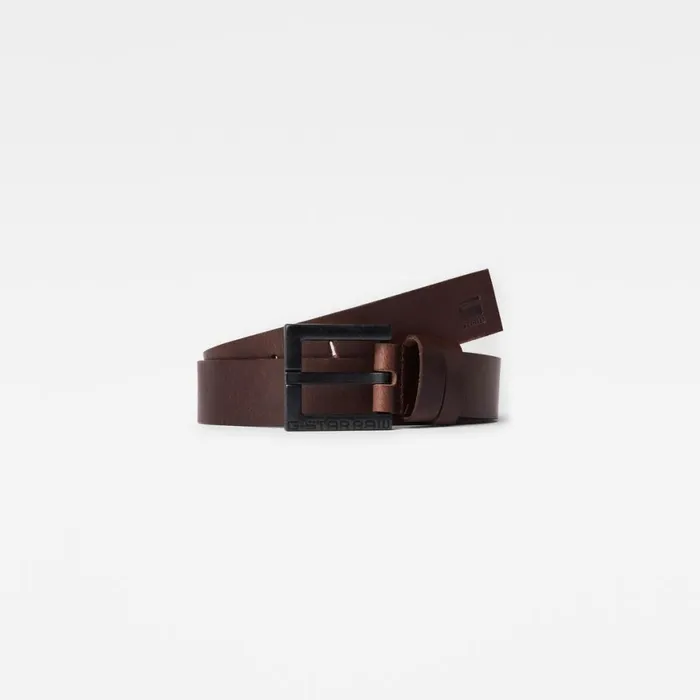 Accessories Men GStar RAW Duko Belt Dark Brownblack Metal