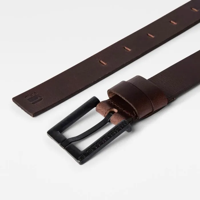 Accessories Men GStar RAW Duko Belt Dark Brownblack Metal