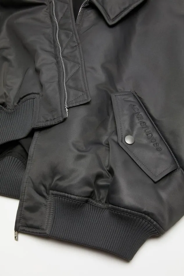 Acne Studios Bomber Jacket Anthracite Grey Woman Outerwear