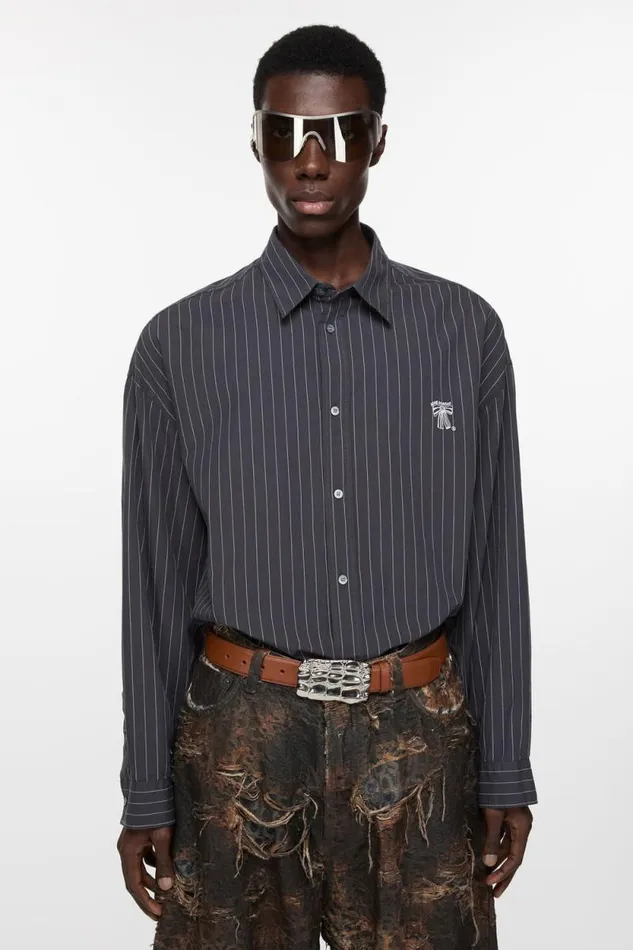 Acne Studios Buttonup Shirt Blackwhite Man Shirts