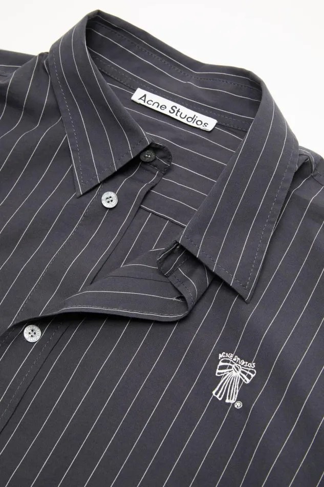 Acne Studios Buttonup Shirt Blackwhite Man Shirts