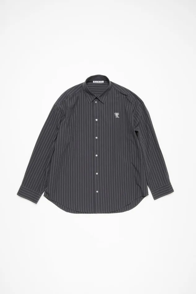 Acne Studios Buttonup Shirt Blackwhite Man Shirts
