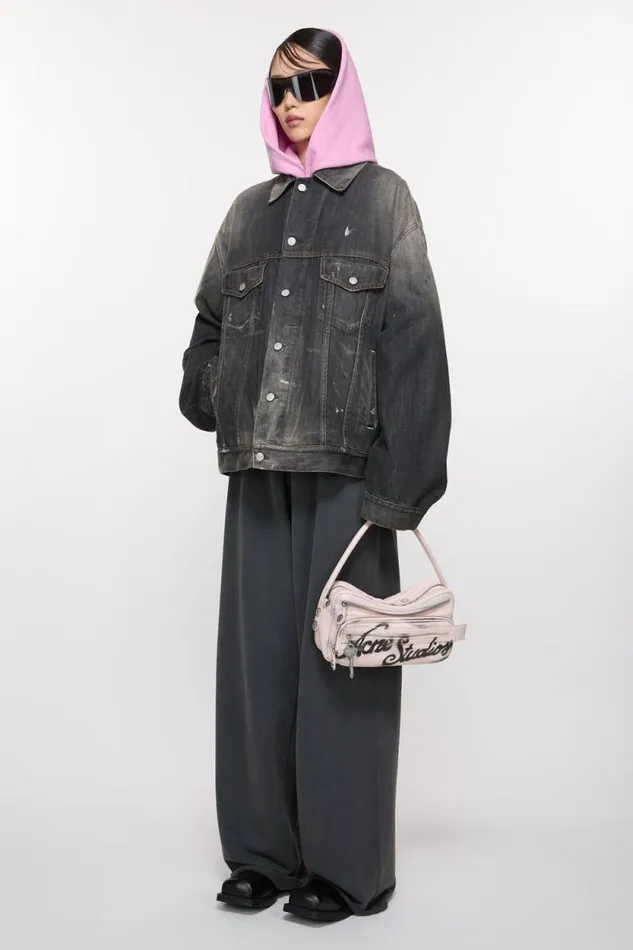 Acne Studios Camero Small Shoulder Bag Pale Pink Man Bags