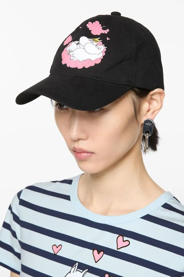 Acne Studios Cap Acne Studios X Moomin Black Man Hats