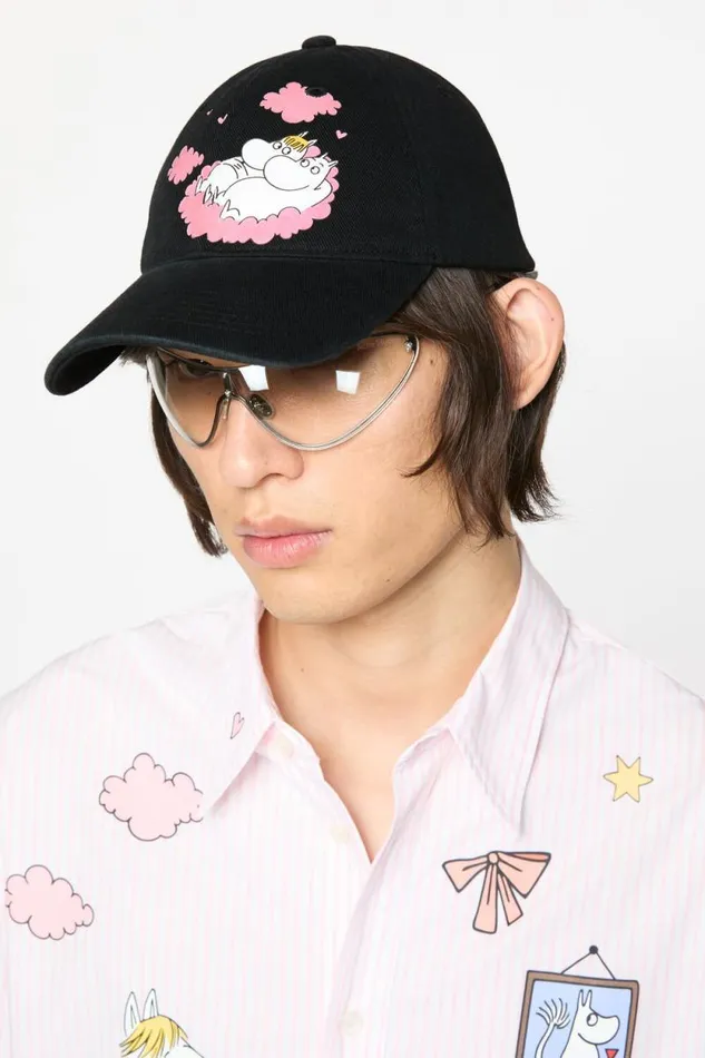 Acne Studios Cap Acne Studios X Moomin Black Man Hats