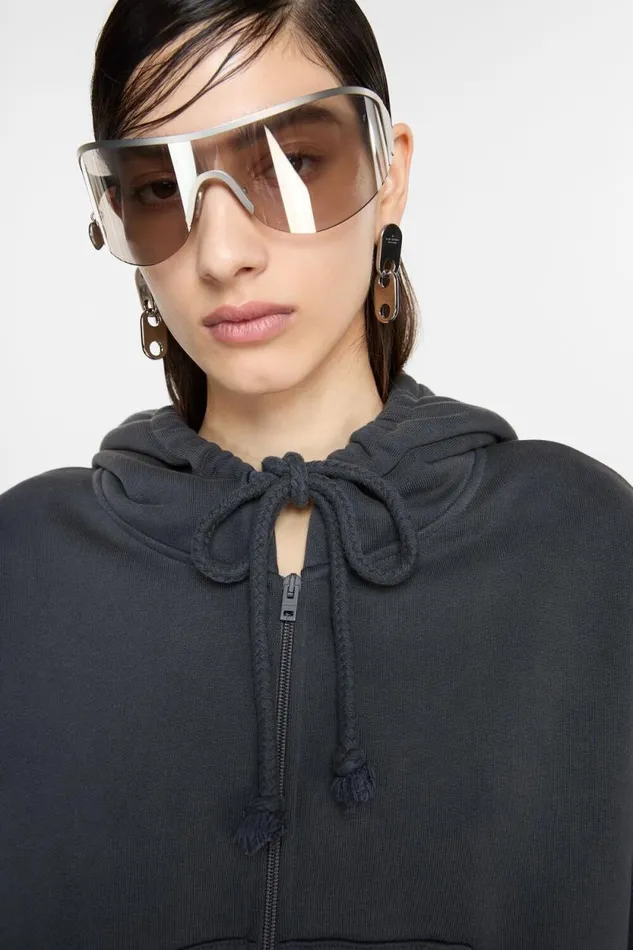 Acne Studios Chain Lock Earring Silver Woman Jewellery