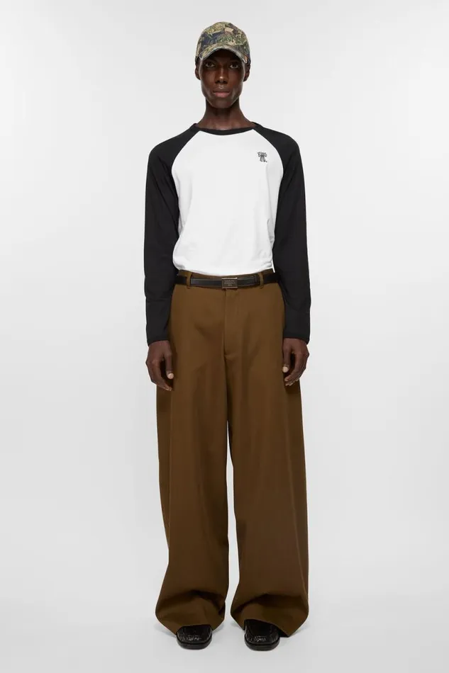 Acne Studios Engraved Logo Leather Belt Black Man Belts