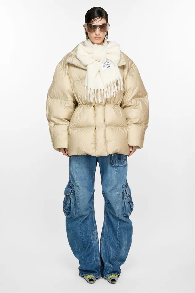 Acne Studios Fringe Alpaca Scarf White Man Scarves
