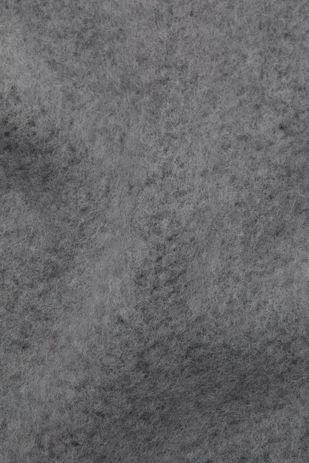 Acne Studios Fringed Scarf Logo Label Blackgrey Woman Scarves