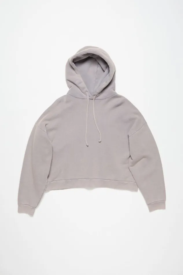 Acne Studios Hooded Sweater Logo Patch Dusty Purple Woman Sweatshirts