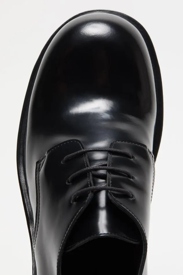 Acne Studios Laceup Leather Shoes Black Man Shoes