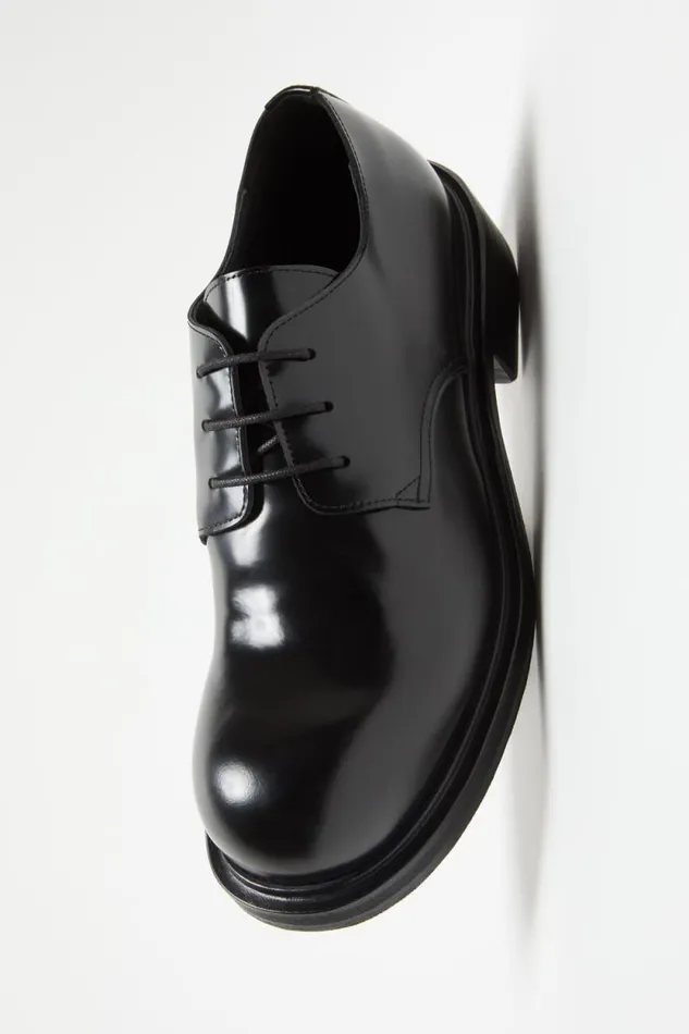 Acne Studios Laceup Leather Shoes Black Man Shoes