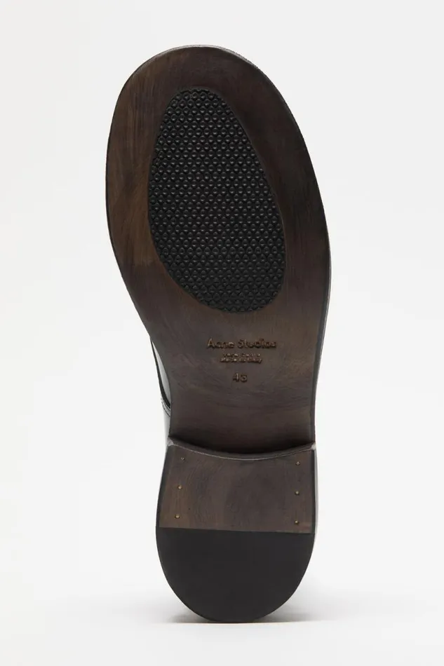 Acne Studios Laceup Leather Shoes Black Man Shoes