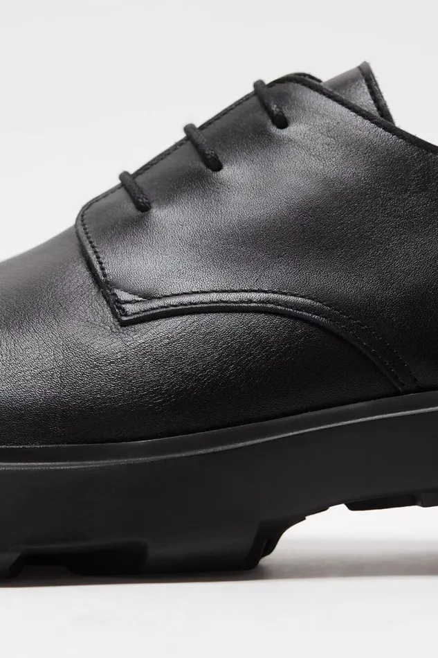 Acne Studios Leather Laceup Shoes Black Man Shoes