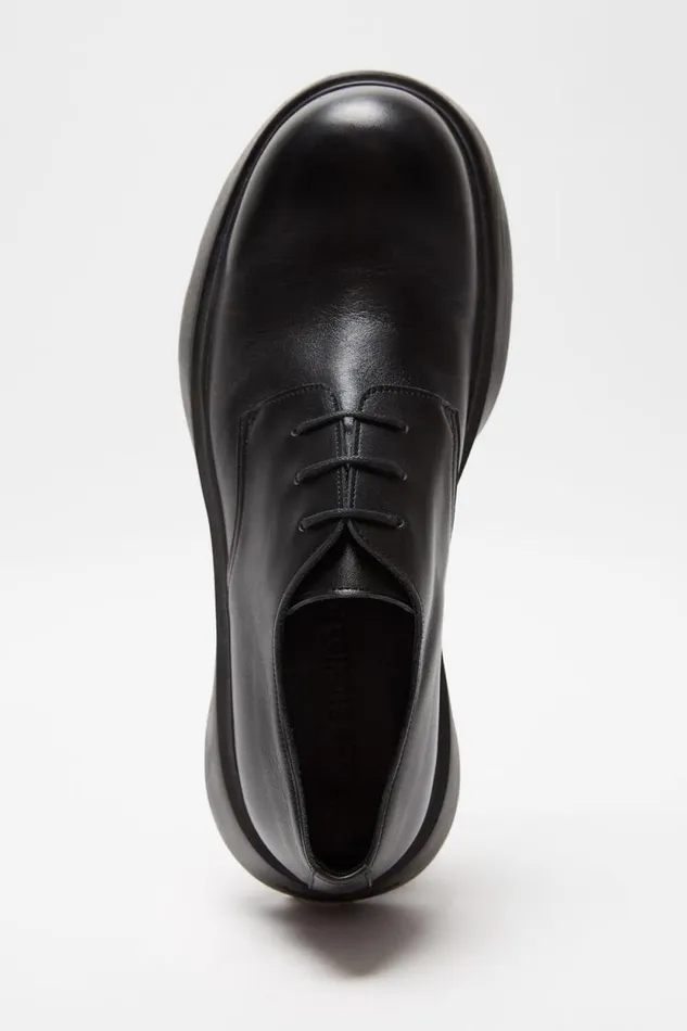 Acne Studios Leather Laceup Shoes Black Man Shoes