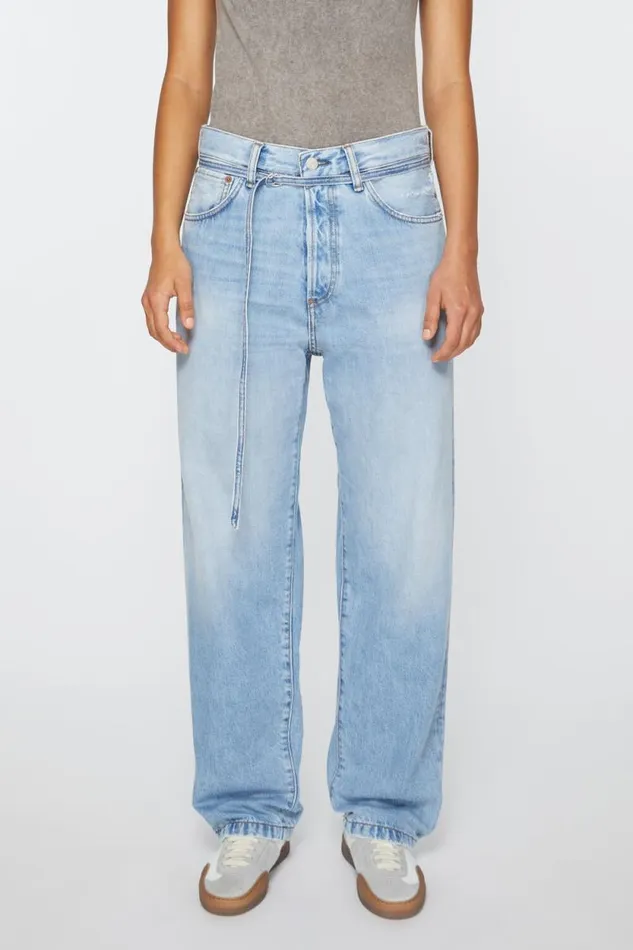 Acne Studios Loose Fit Jeans 8211 1991 Toj Light Blue Woman Jeans