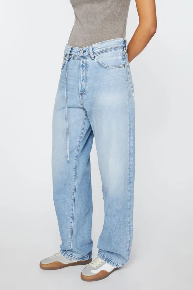 Acne Studios Loose Fit Jeans 8211 1991 Toj Light Blue Woman Jeans