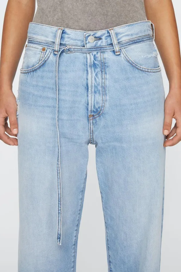 Acne Studios Loose Fit Jeans 8211 1991 Toj Light Blue Woman Jeans