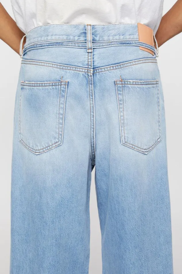 Acne Studios Loose Fit Jeans 8211 1991 Toj Light Blue Woman Jeans