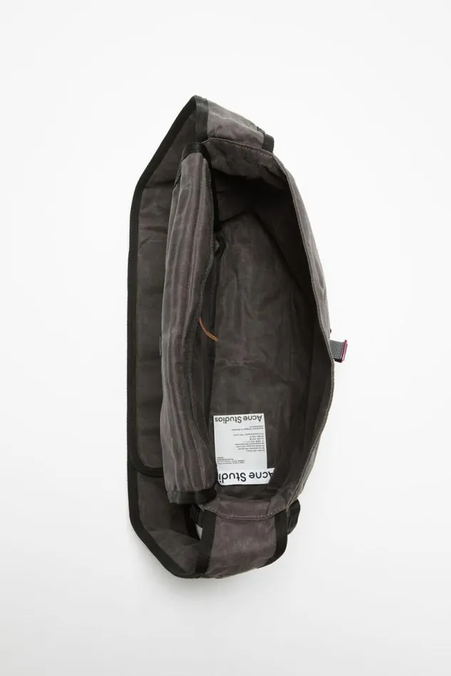 Acne Studios Messenger Bag Greyblack Woman Bags