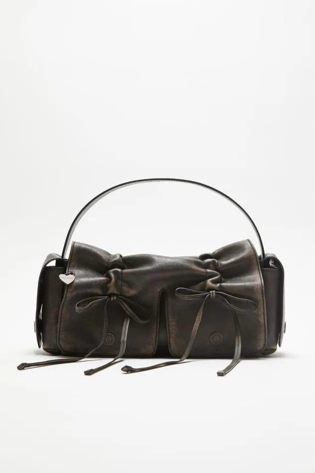 Acne Studios Multipocket Bag Dark Brownbeige Woman Bags
