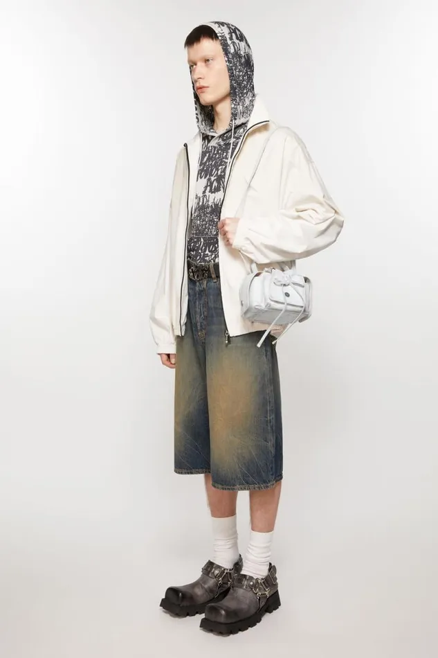 Acne Studios Multipocket Mini Bag Whitegrey Woman Bags