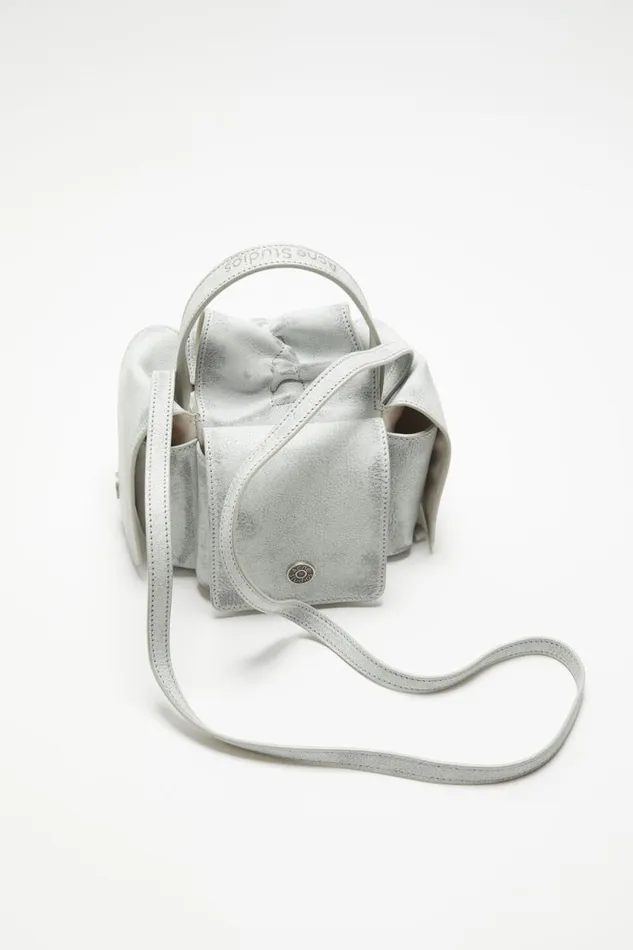 Acne Studios Multipocket Mini Bag Whitegrey Woman Bags