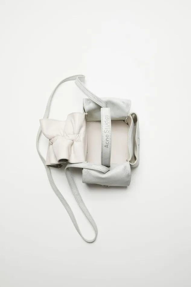 Acne Studios Multipocket Mini Bag Whitegrey Woman Bags
