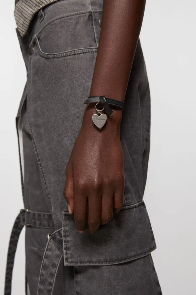 Acne Studios Musubi Charm Bracelet Black Man Jewellery