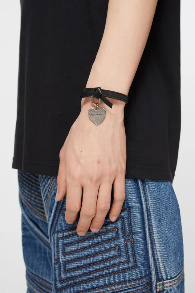 Acne Studios Musubi Charm Bracelet Black Man Jewellery