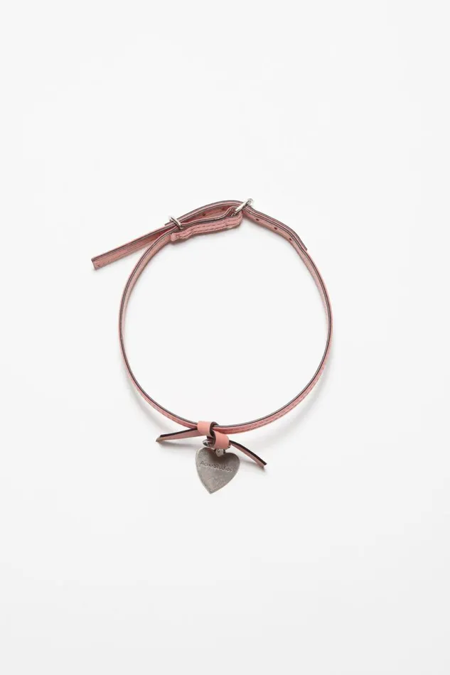 Acne Studios Musubi Charm Necklace Salmon Pink Woman Jewellery