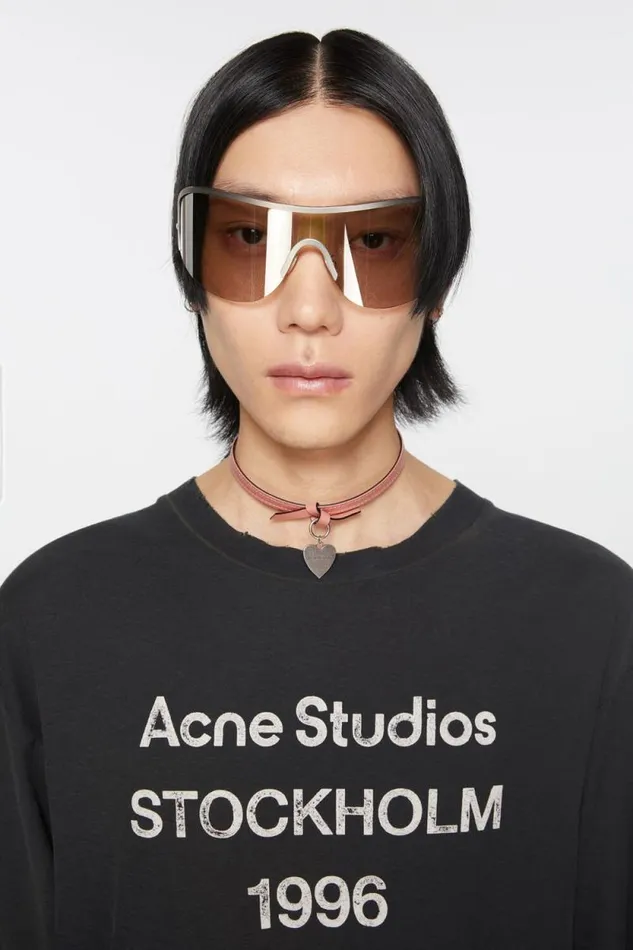 Acne Studios Musubi Charm Necklace Salmon Pink Woman Jewellery