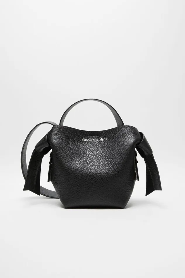 Acne Studios Musubi Mini Shoulder Bag Black Man Bags