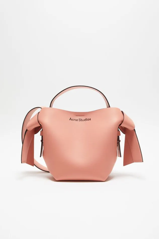 Acne Studios Musubi Mini Shoulder Bag Salmon Pink Woman Bags