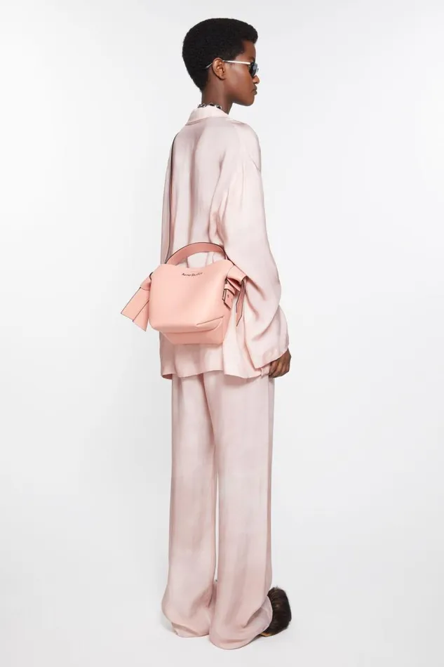 Acne Studios Musubi Mini Shoulder Bag Salmon Pink Woman Bags