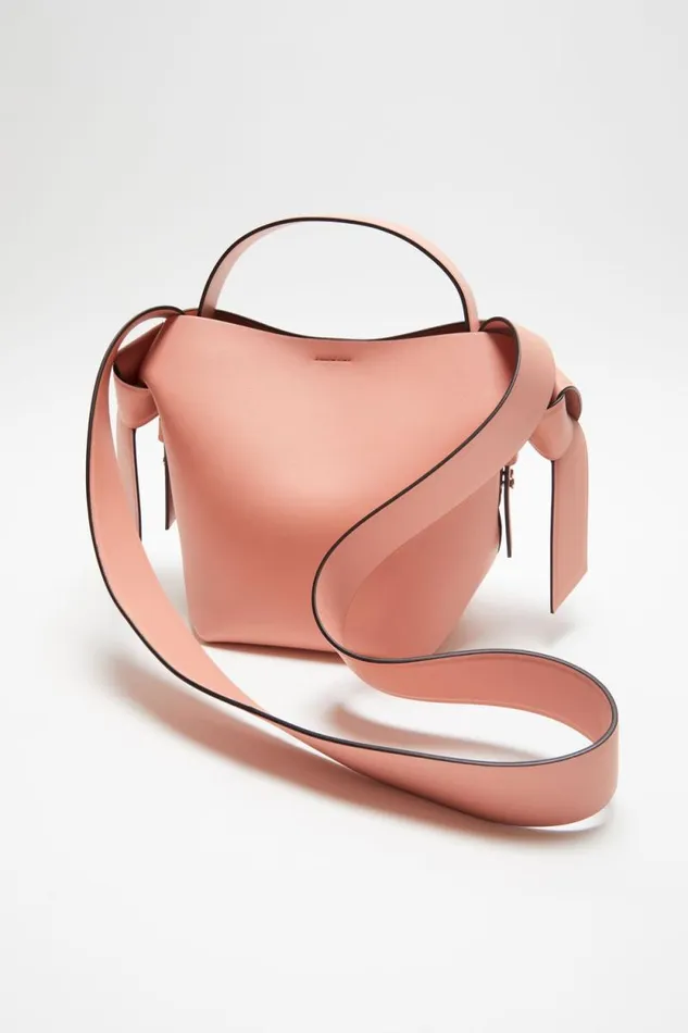 Acne Studios Musubi Mini Shoulder Bag Salmon Pink Woman Bags