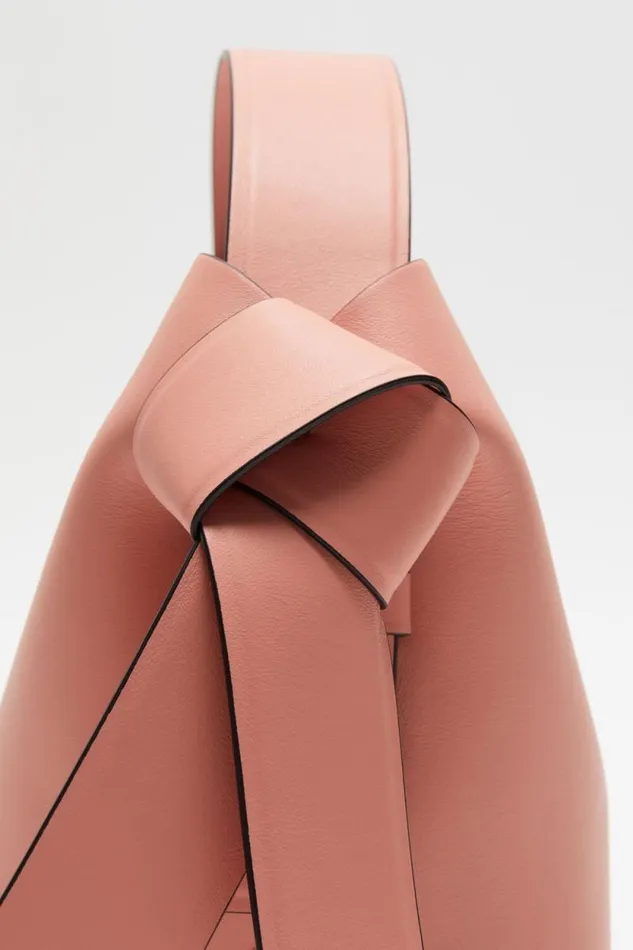 Acne Studios Musubi Mini Shoulder Bag Salmon Pink Woman Bags