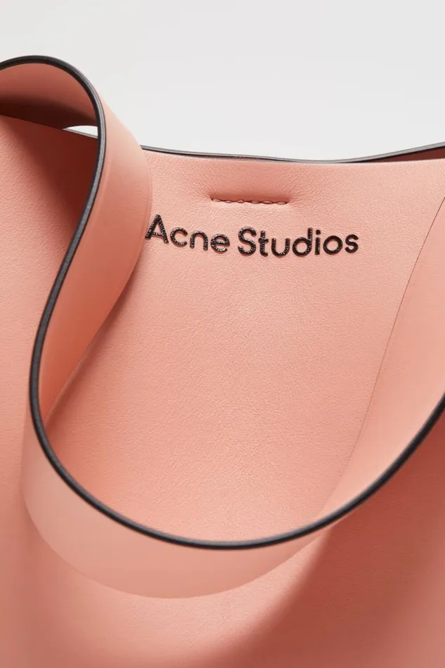Acne Studios Musubi Mini Shoulder Bag Salmon Pink Woman Bags