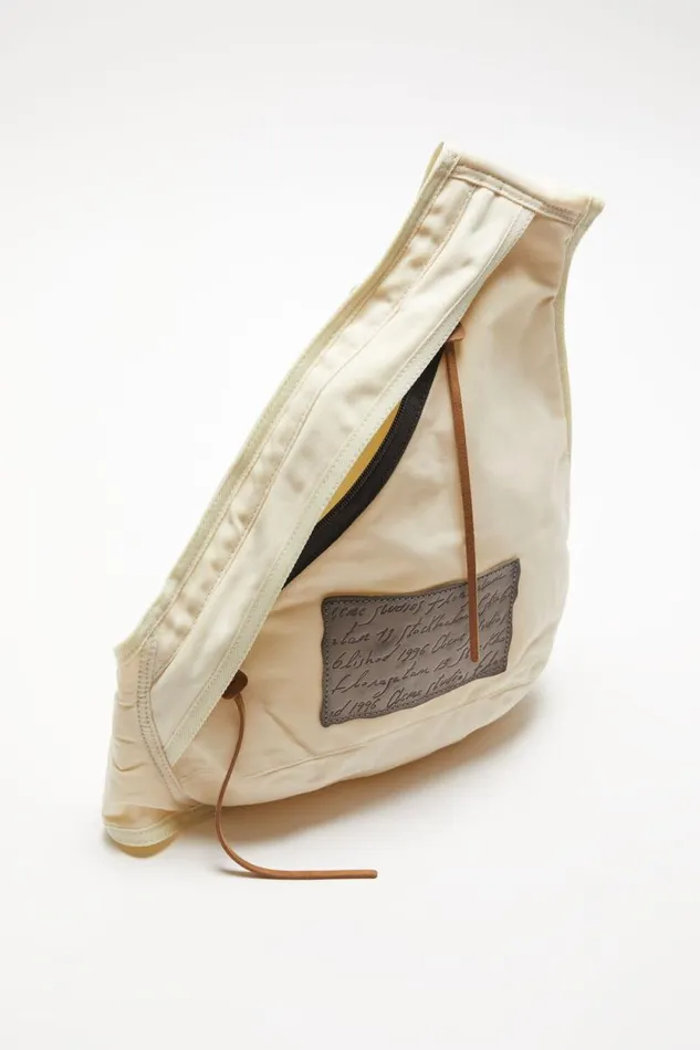 Acne Studios Sling Backpack Cream Beigebeige Man Bags