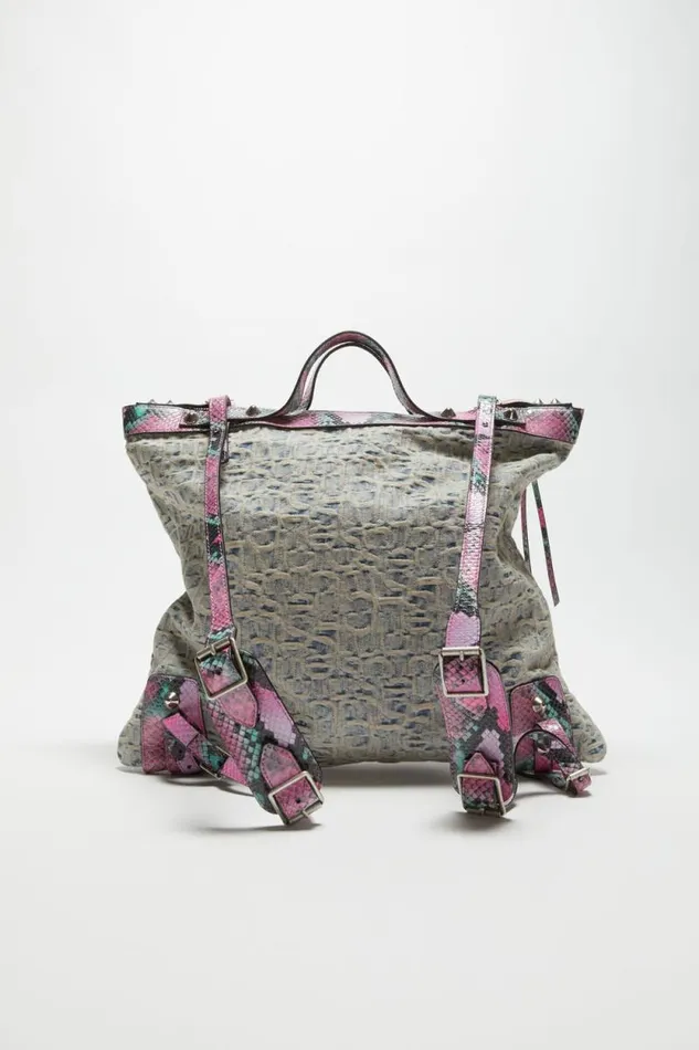 Acne Studios Tote Bag Light Bluepink Man Bags