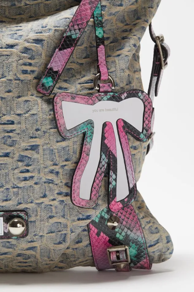 Acne Studios Tote Bag Light Bluepink Man Bags
