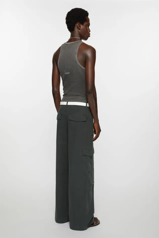 Acne Studios Twill Trousers Dark Grey Man Trousers