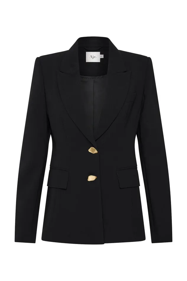 Aje Blazers Jackets and Coats Paragon Structured Jacket Black 8211 Women