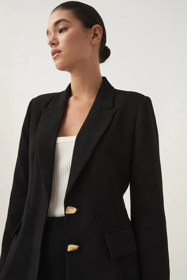 Aje Blazers Jackets and Coats Paragon Structured Jacket Black 8211 Women