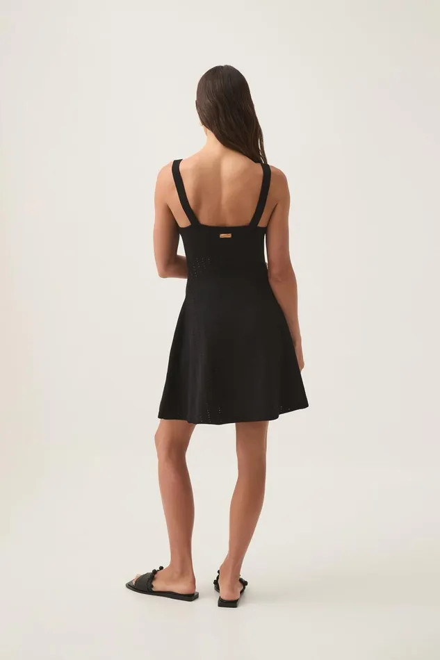 Aje Body and Crepe Knit Reine Knit Mini Dress Black 8211 Women Aje Body and Crepe Knit Reine Knit Mini Dress Black 8211 Women