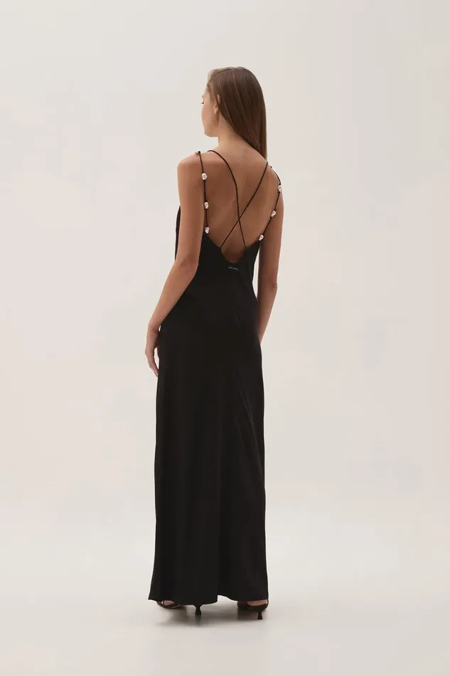 Aje Dresses Agate Crossback Midi Dress Black 8211 Women