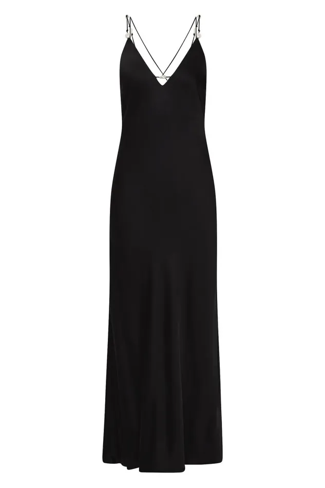 Aje Dresses Agate Crossback Midi Dress Black 8211 Women Aje Dresses Agate Crossback Midi Dress Black 8211 Women