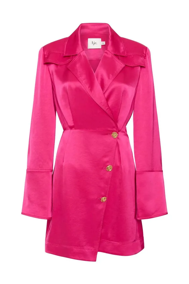 Aje Dresses Echo Mini Shirt Dress Hot Pink 8211 Women
