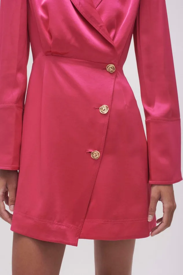Aje Dresses Echo Mini Shirt Dress Hot Pink 8211 Women
