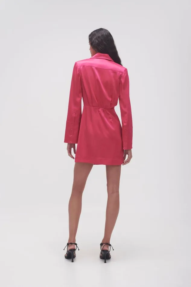 Aje Dresses Echo Mini Shirt Dress Hot Pink 8211 Women